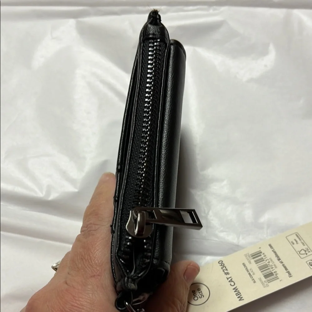 NWT PU leather Black Wallet